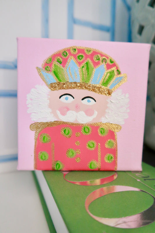 jolly nutcracker canvas