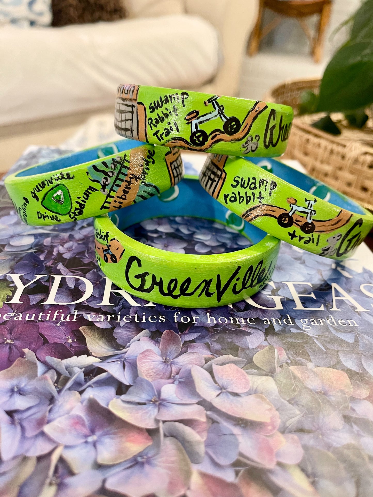 hand painted GVL bangle