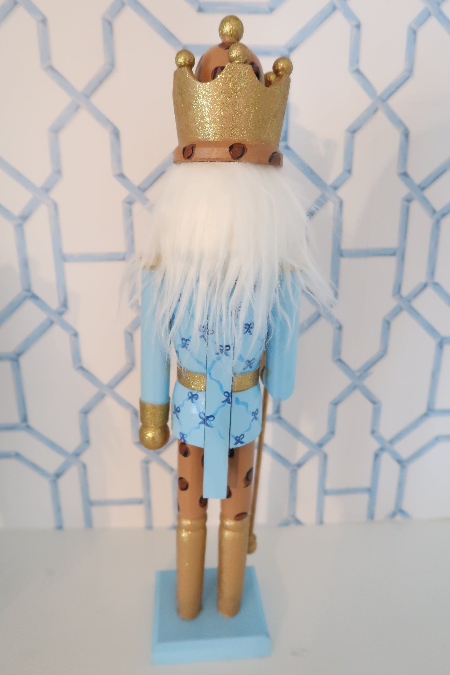 blue ribbon nutcracker