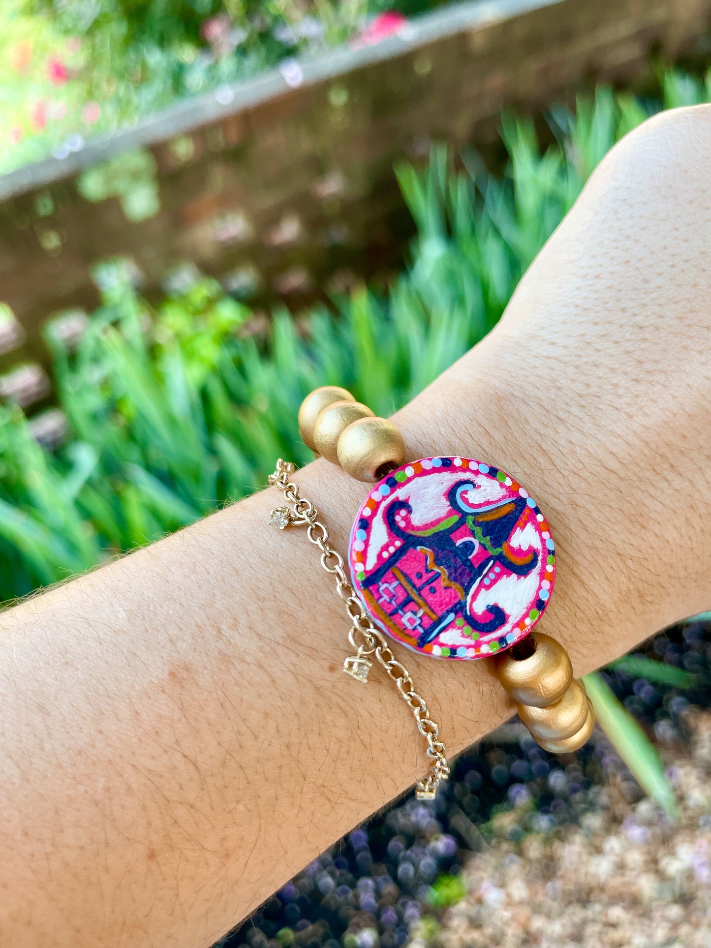 paisley pagoda flip bracelet