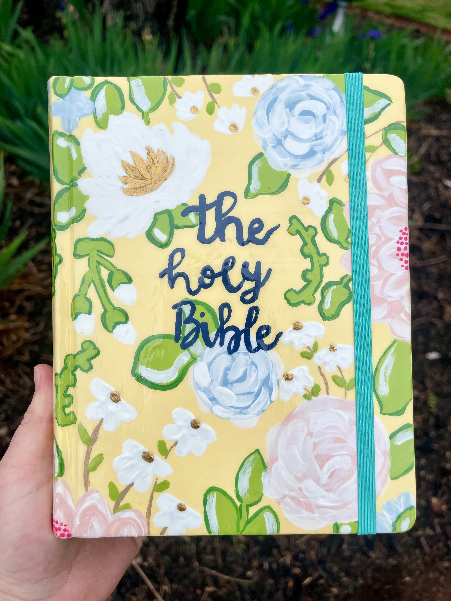 floral holy Bible