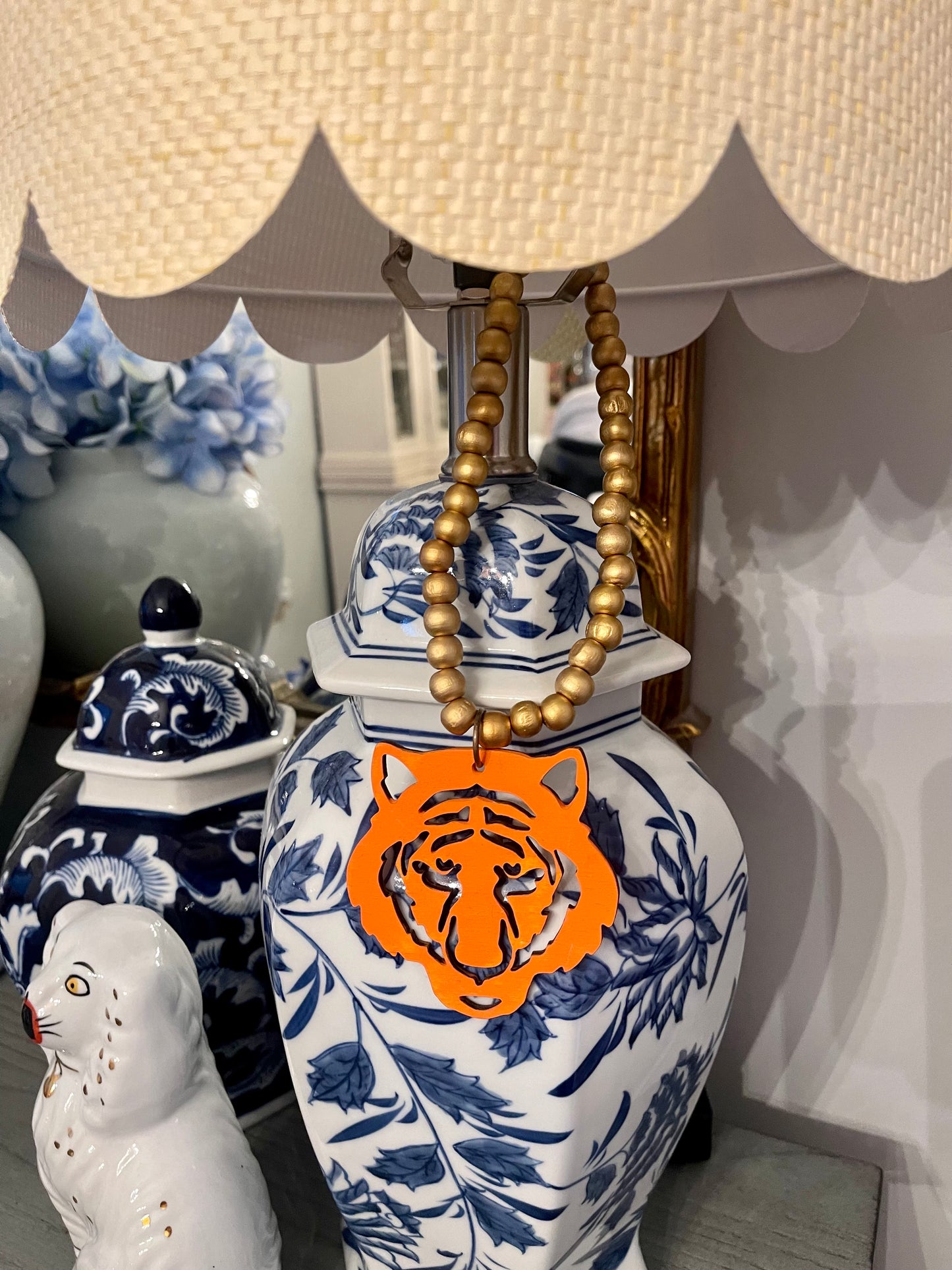 tiger ginger jar/lamp accessory
