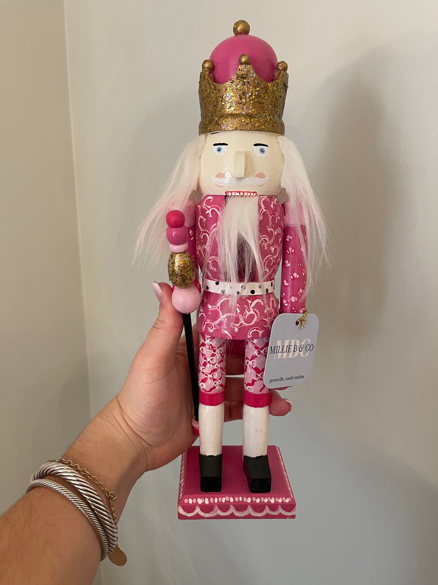 small pink nutcracker