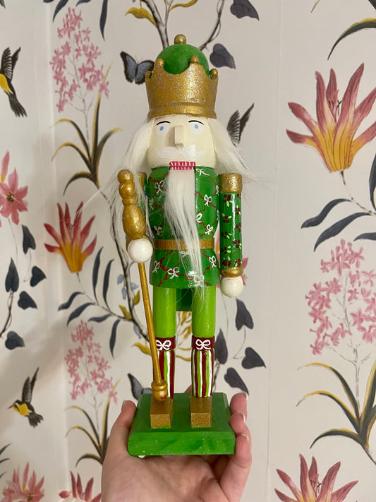 gold and green nutcracker