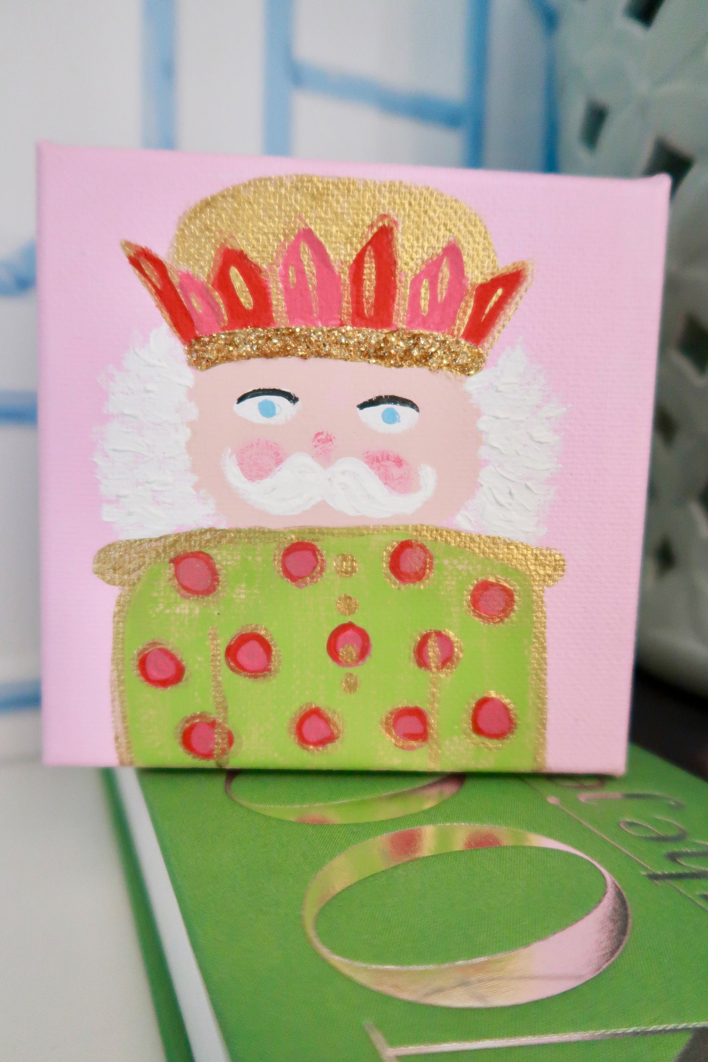 jolly nutcracker canvas