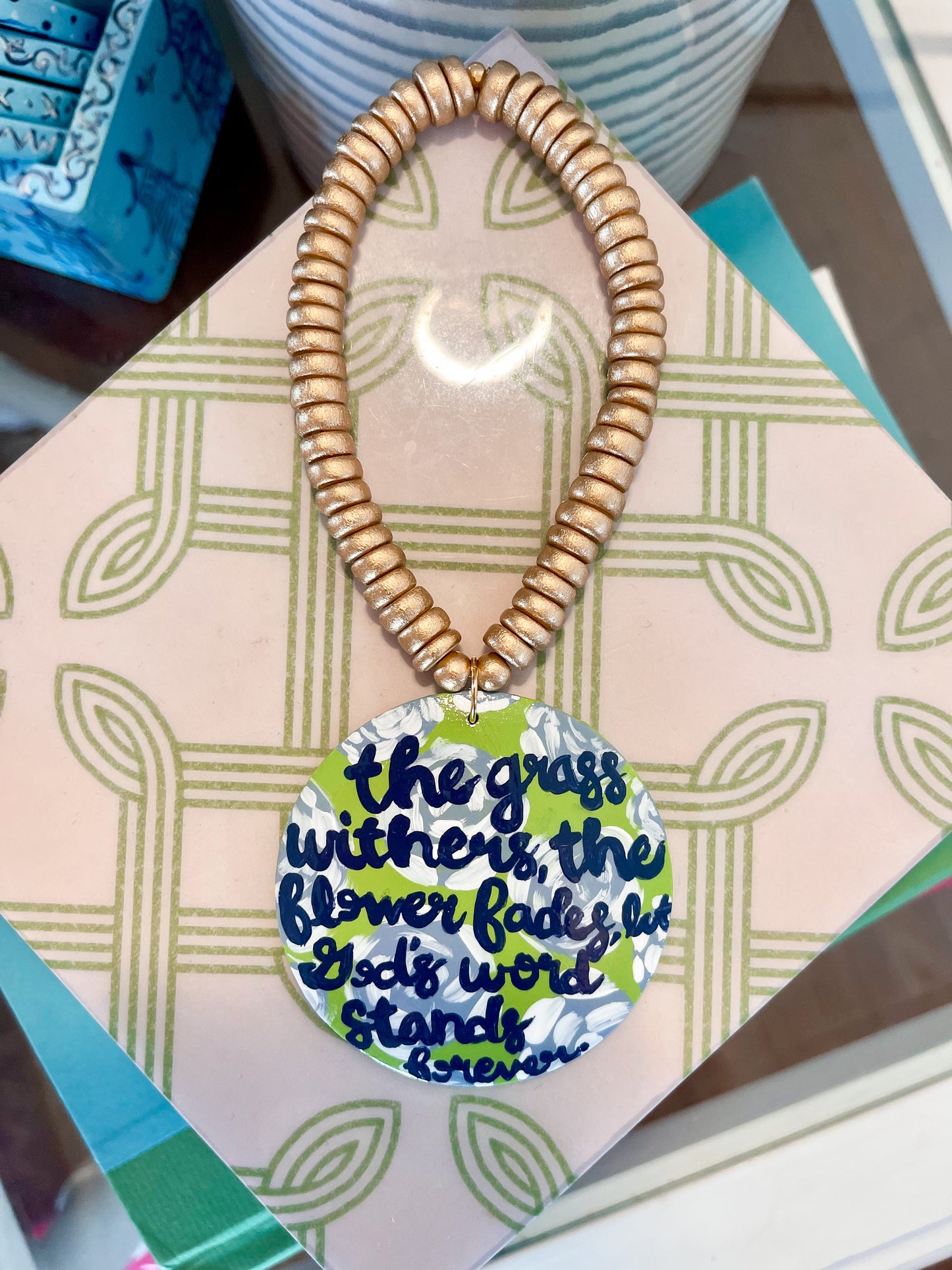 Isaiah 40:8 millie bling tag