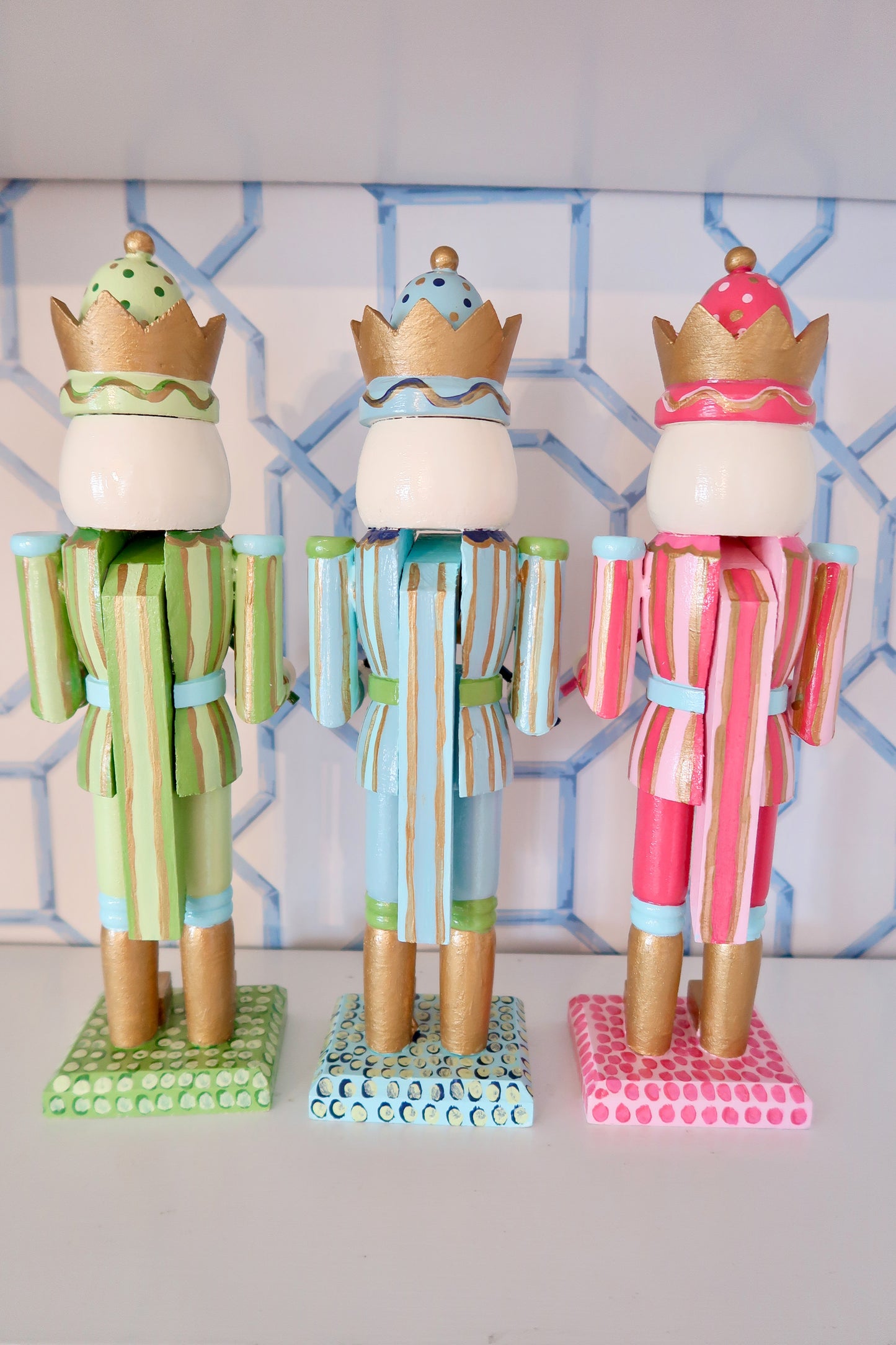 pastel dreams hand painted nutcracker