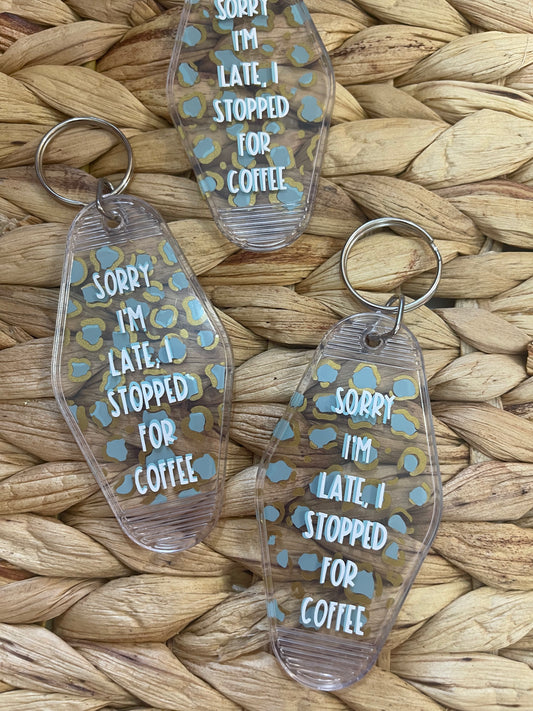 coffee lover keychain