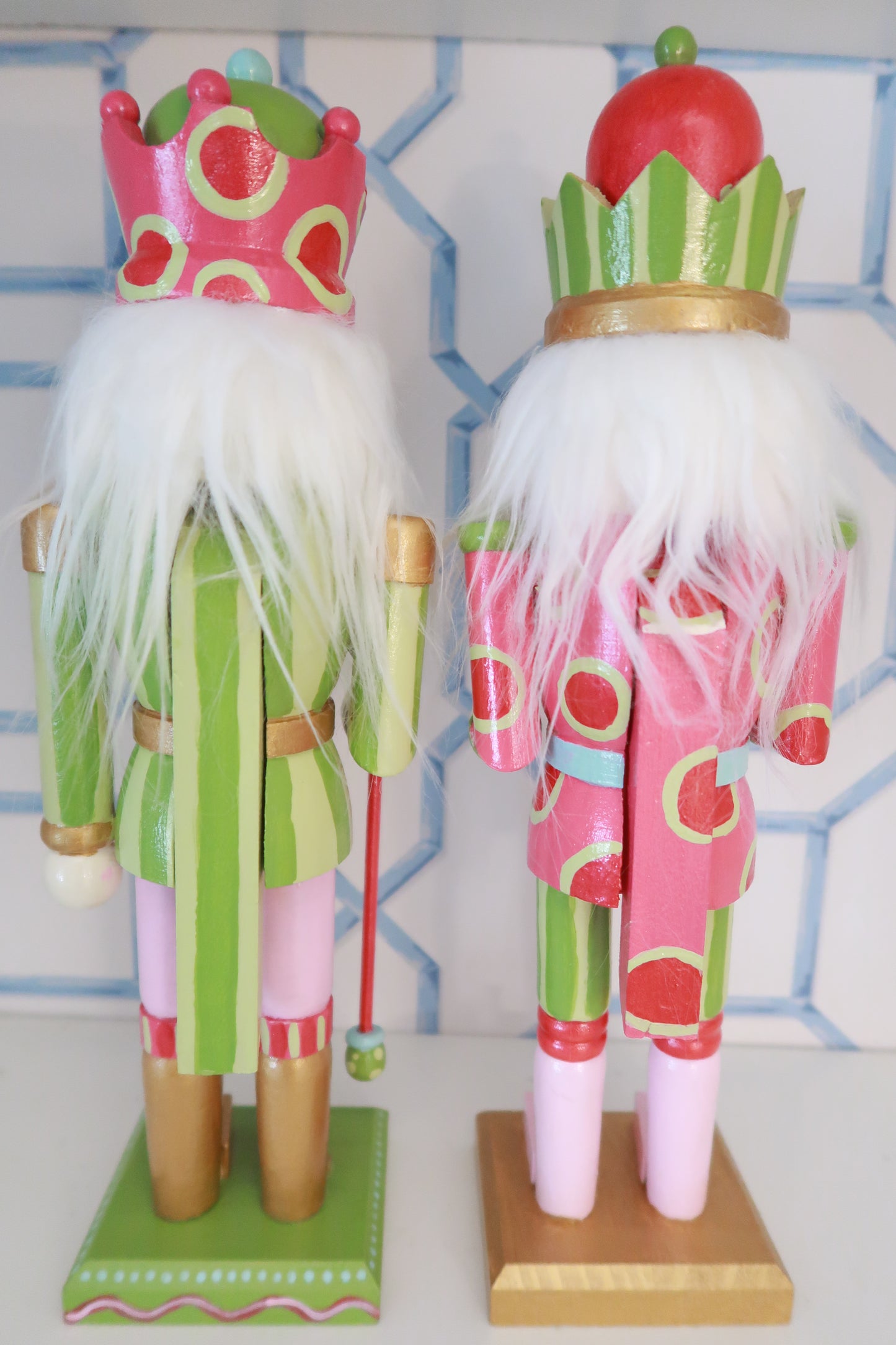pinks & greens christmas nutcracker