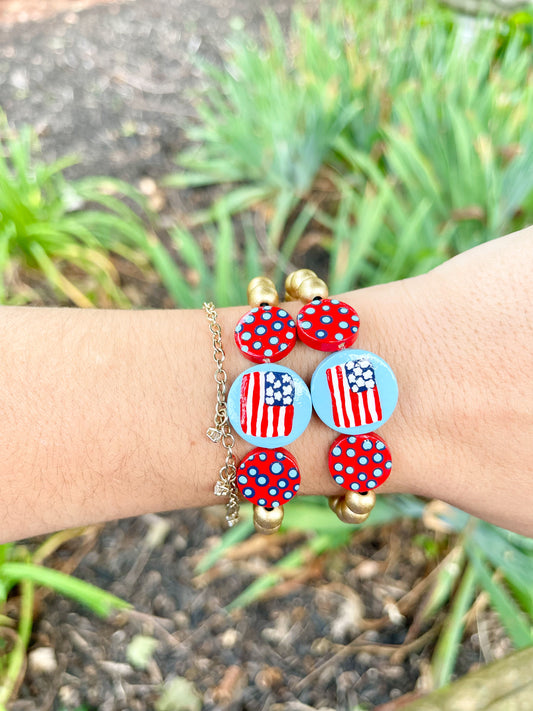 stars & dots bead bracelet