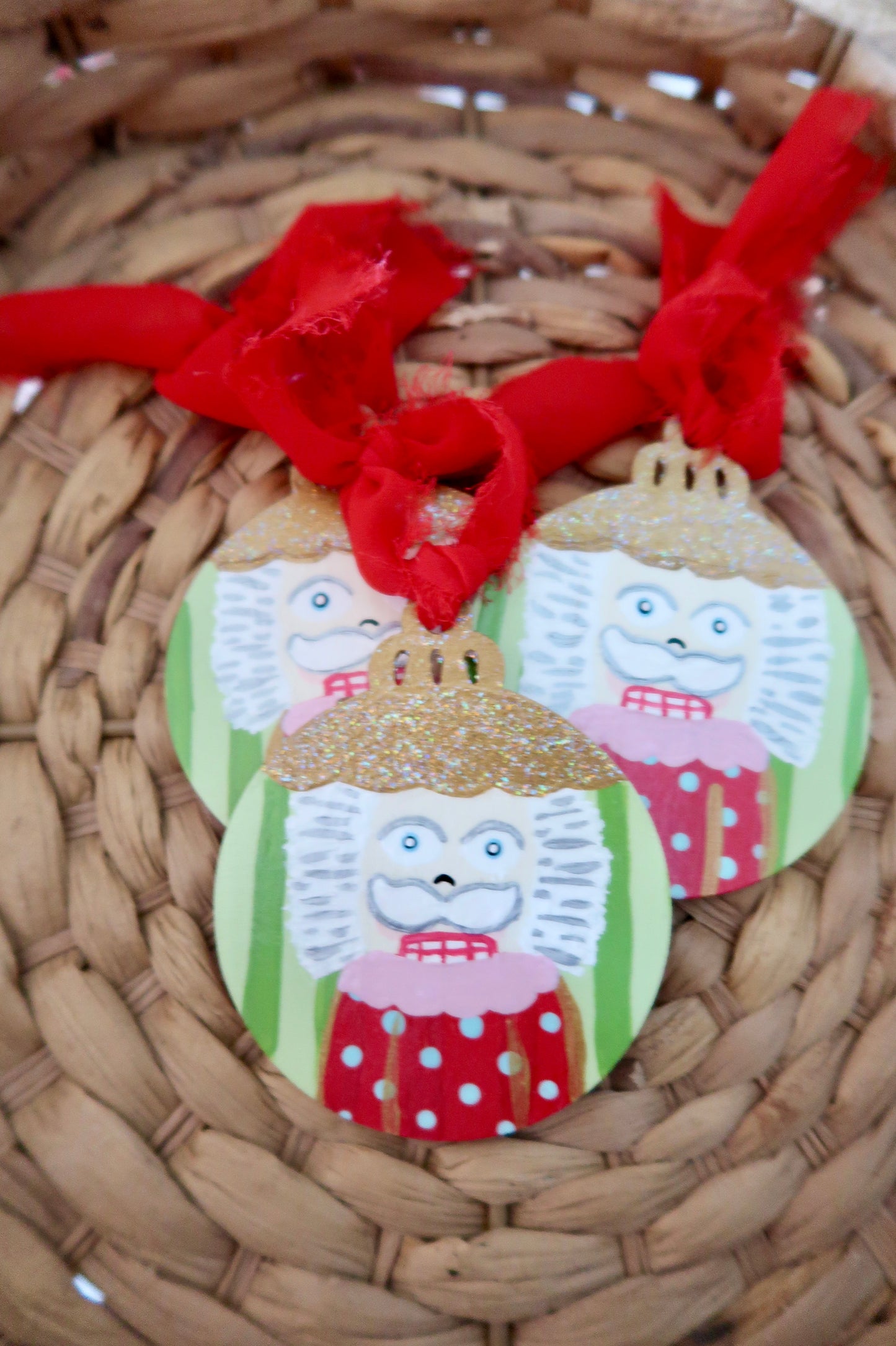 hand painted nutcracker ornaments