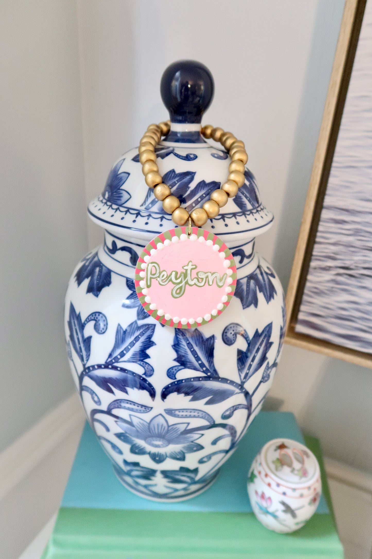 custom millie bling jar tag
