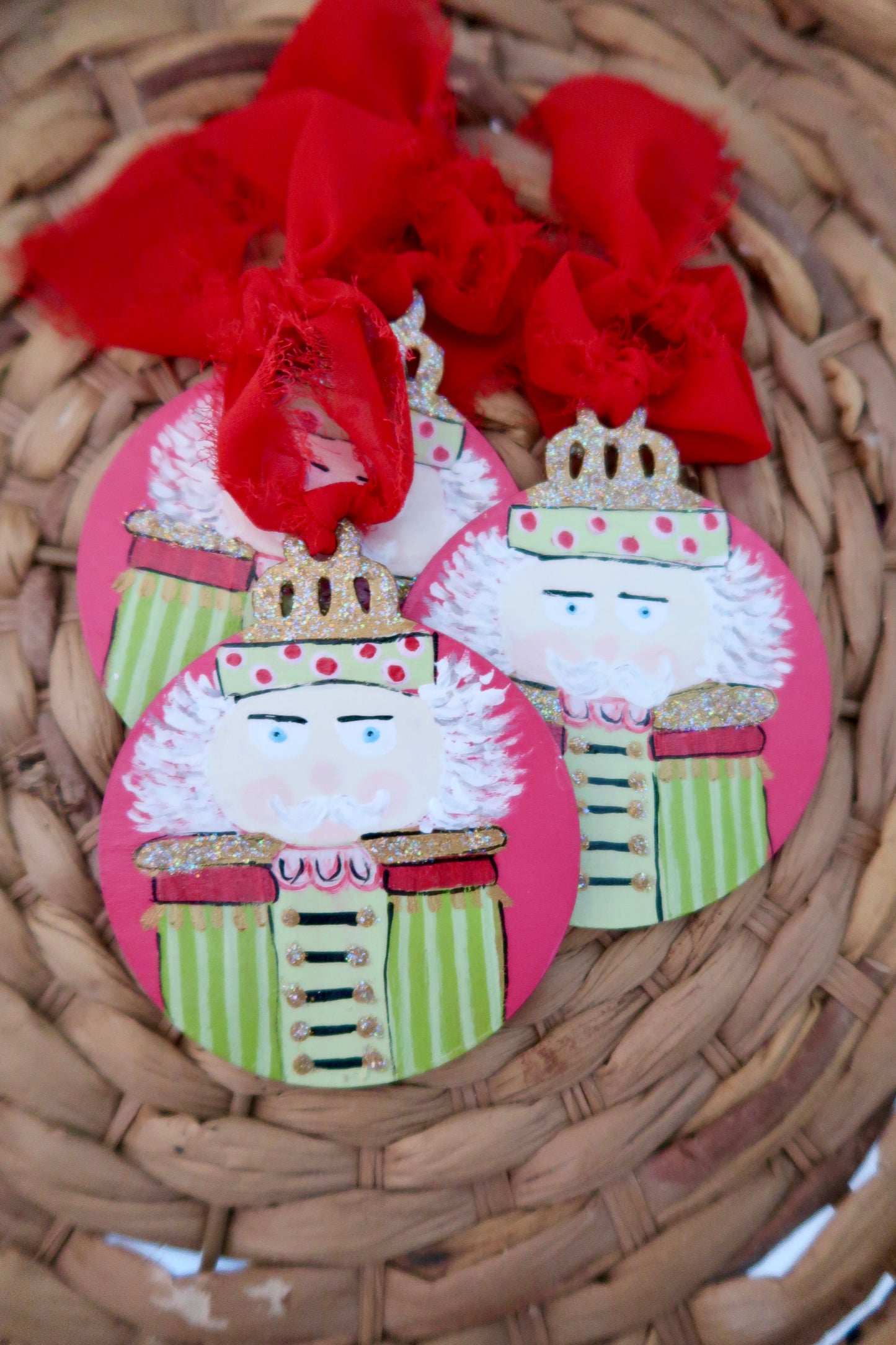 hand painted nutcracker ornaments