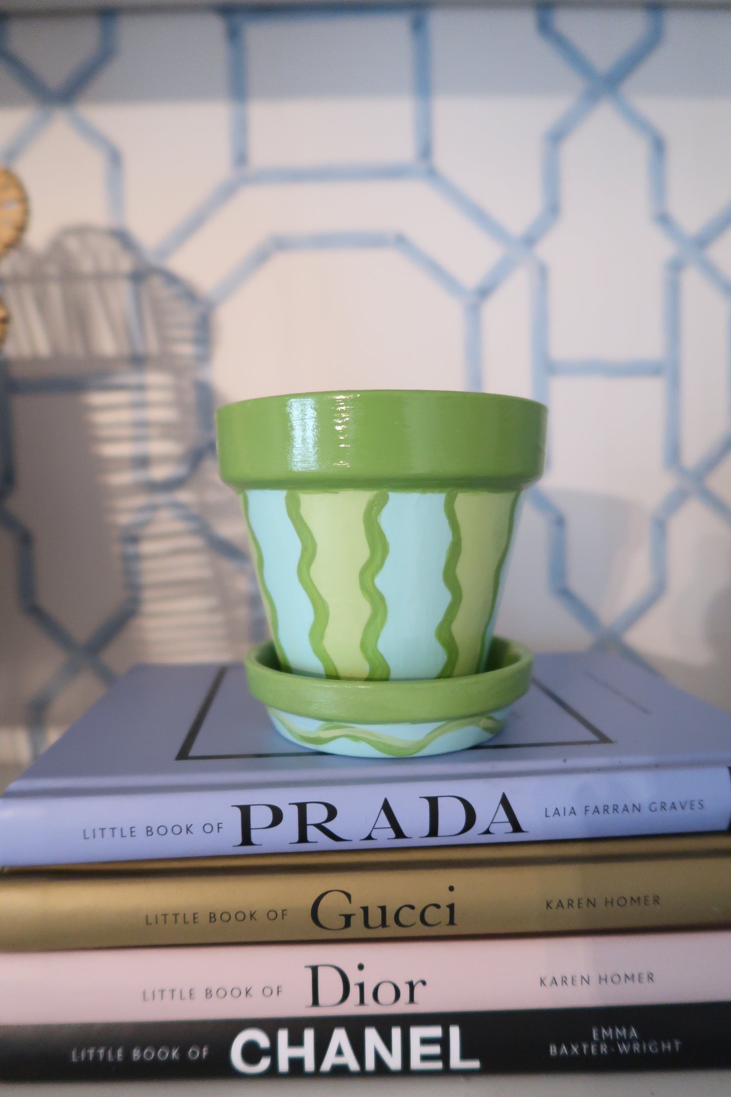 teenie whims // hand painted flower pot