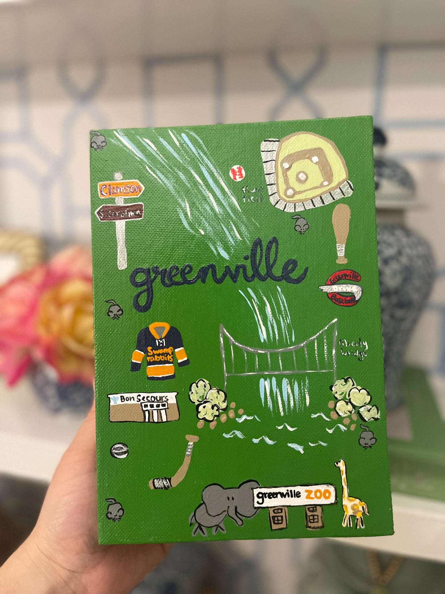 custom hand-painted storage book