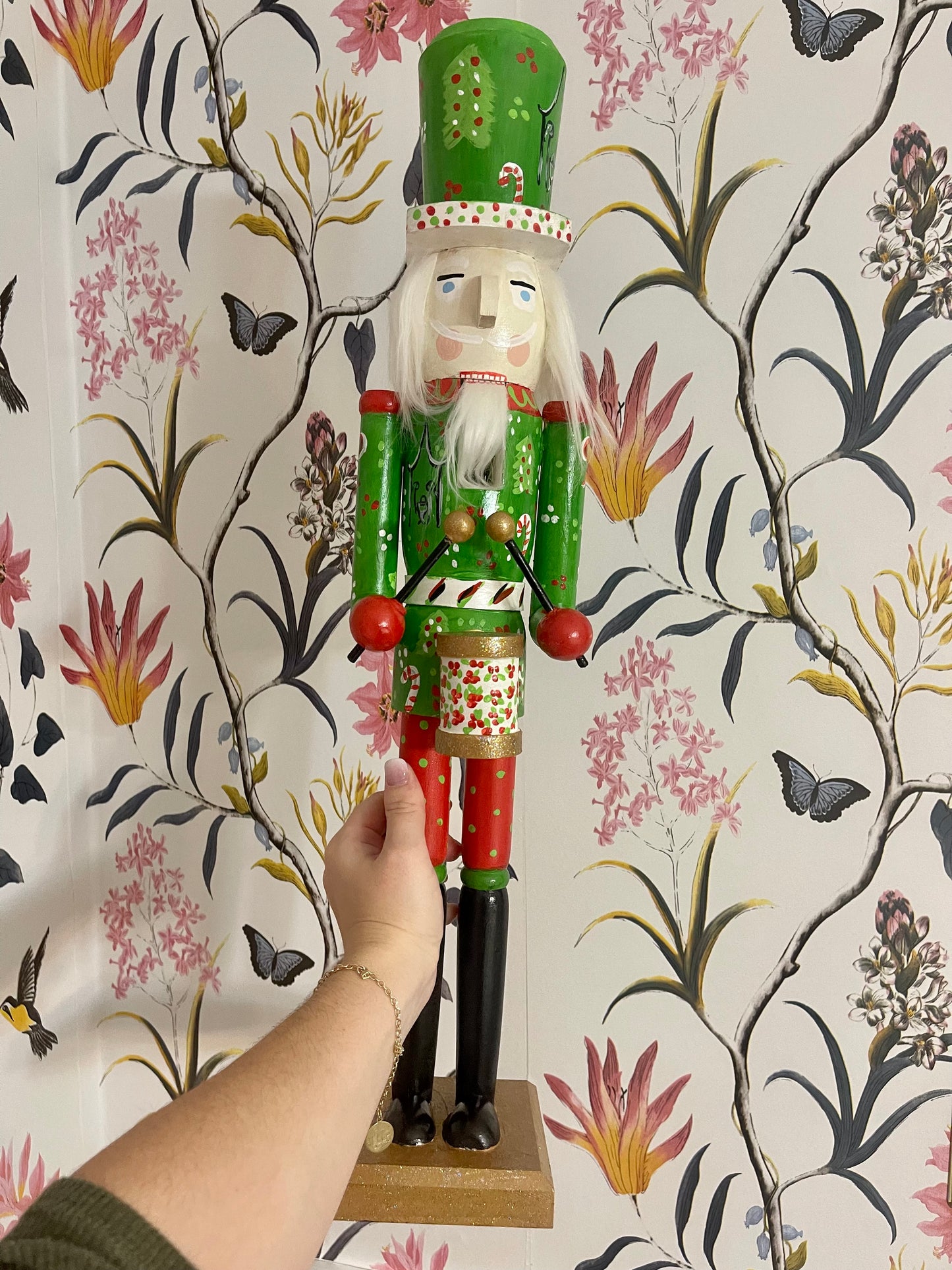 XL candy cane lane nutcracker