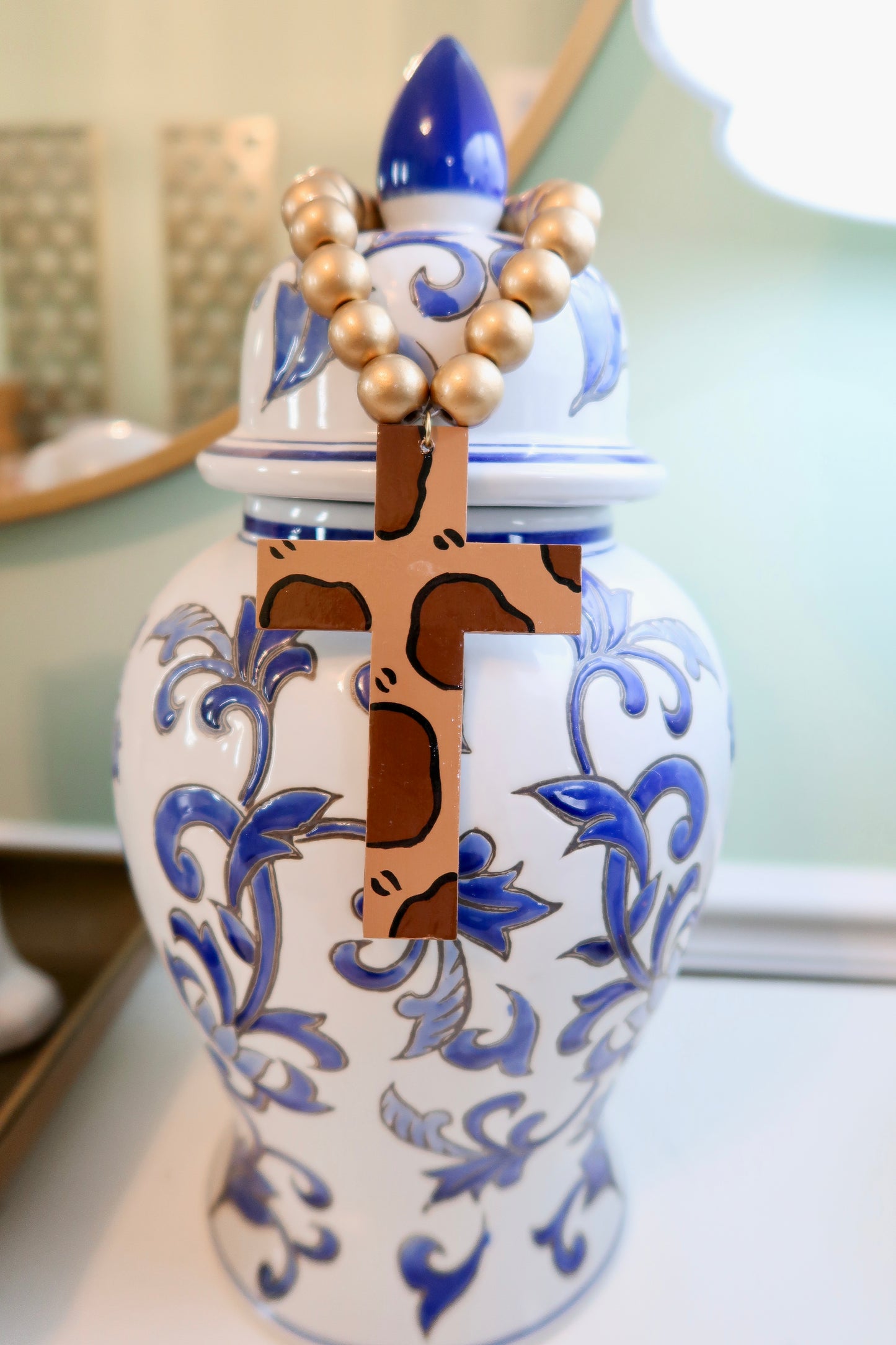 hand-painted scripture tag – Luke 9:23-24