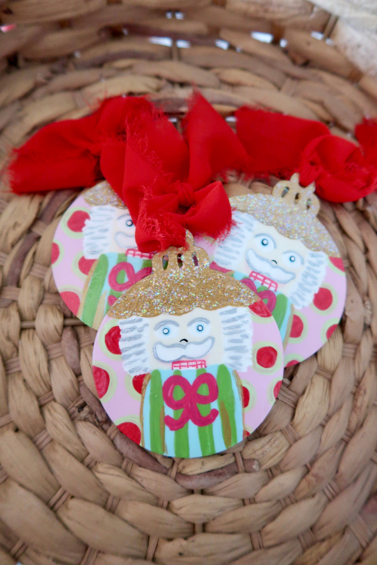 hand painted nutcracker ornaments