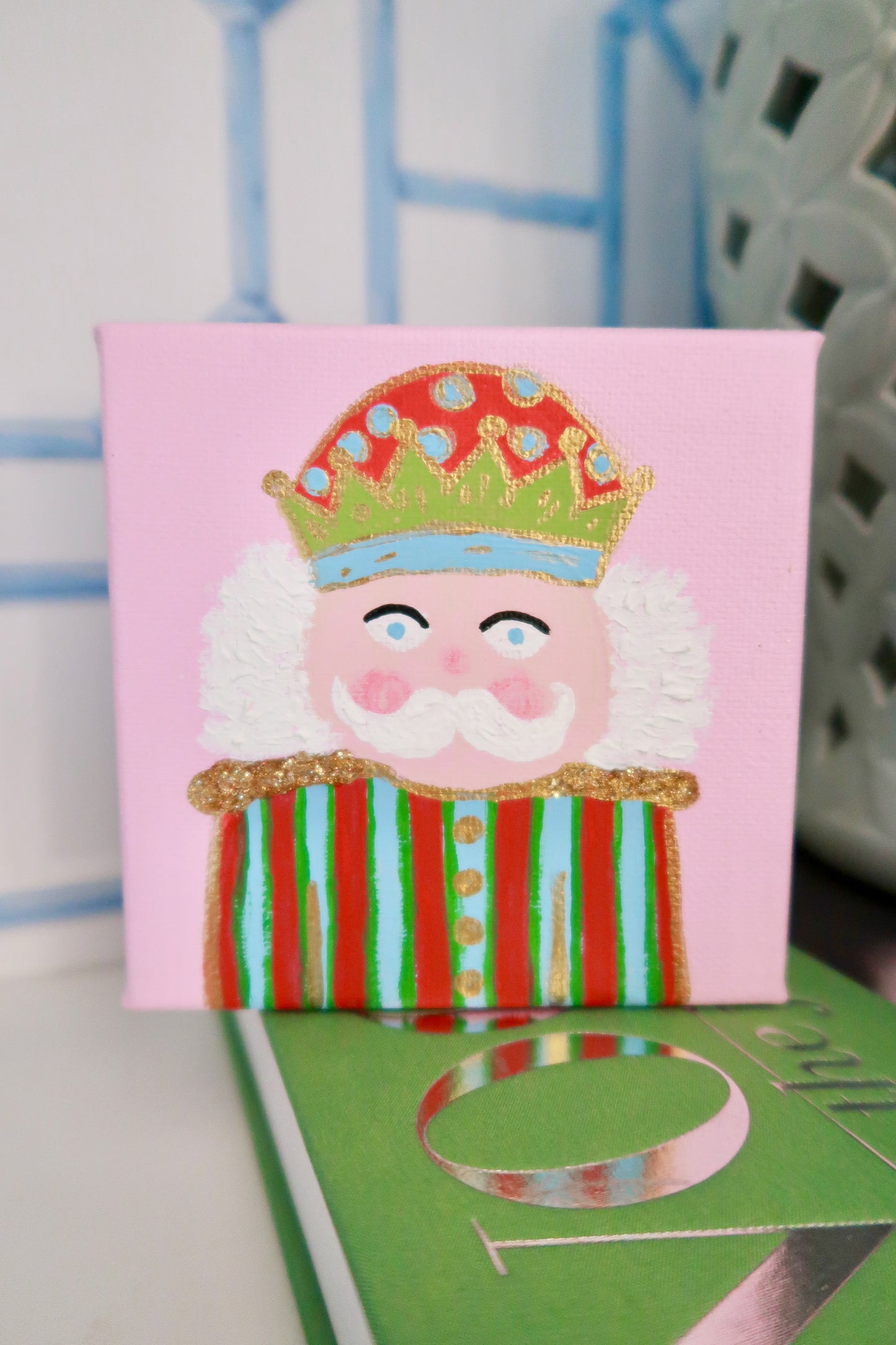 jolly nutcracker canvas