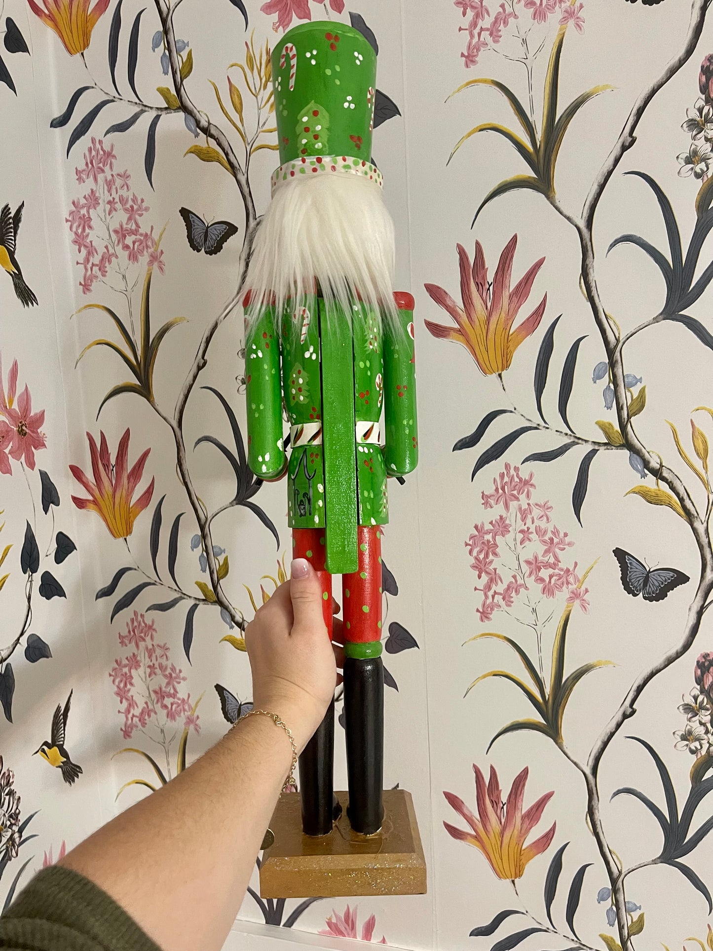 XL candy cane lane nutcracker