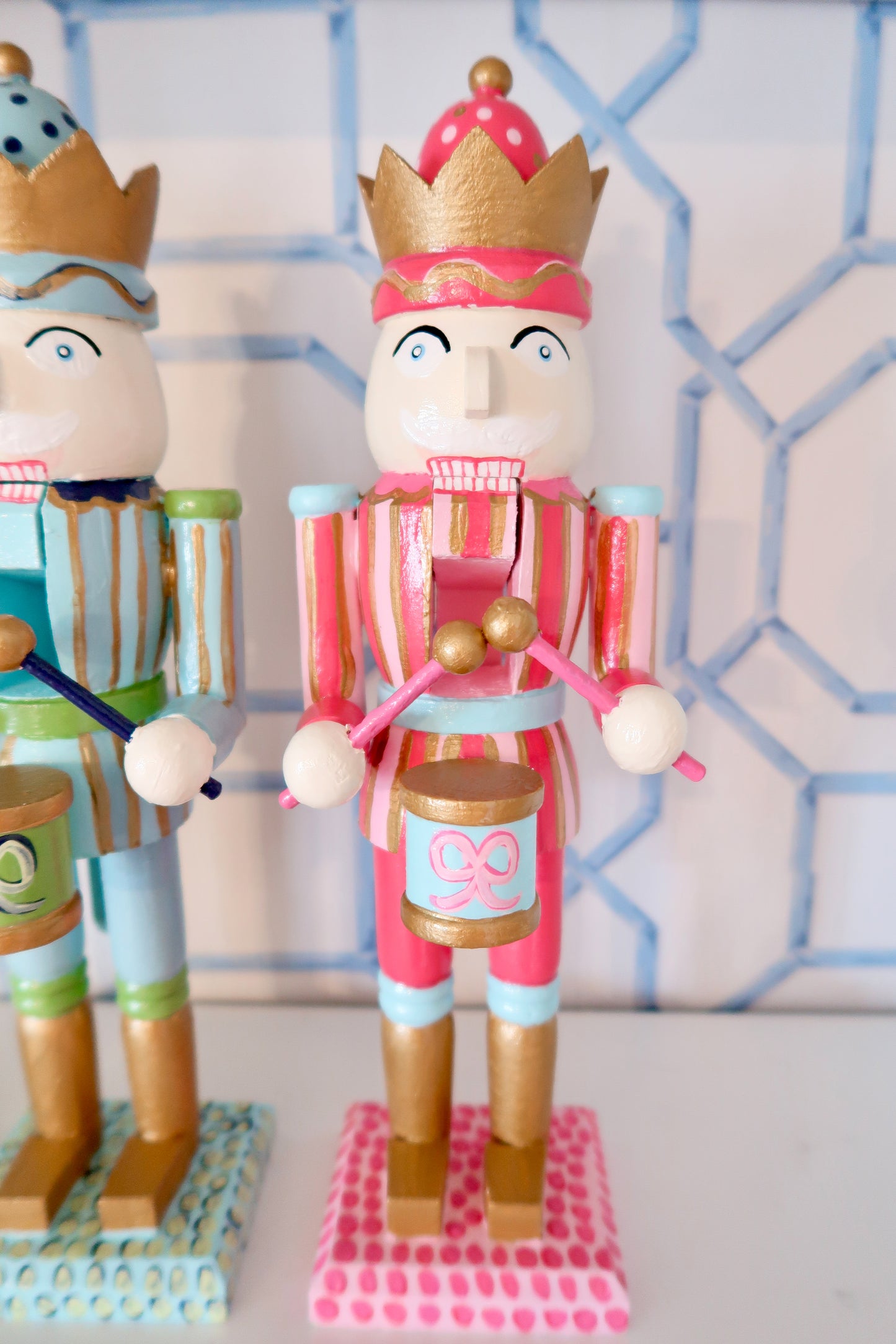 pastel dreams hand painted nutcracker