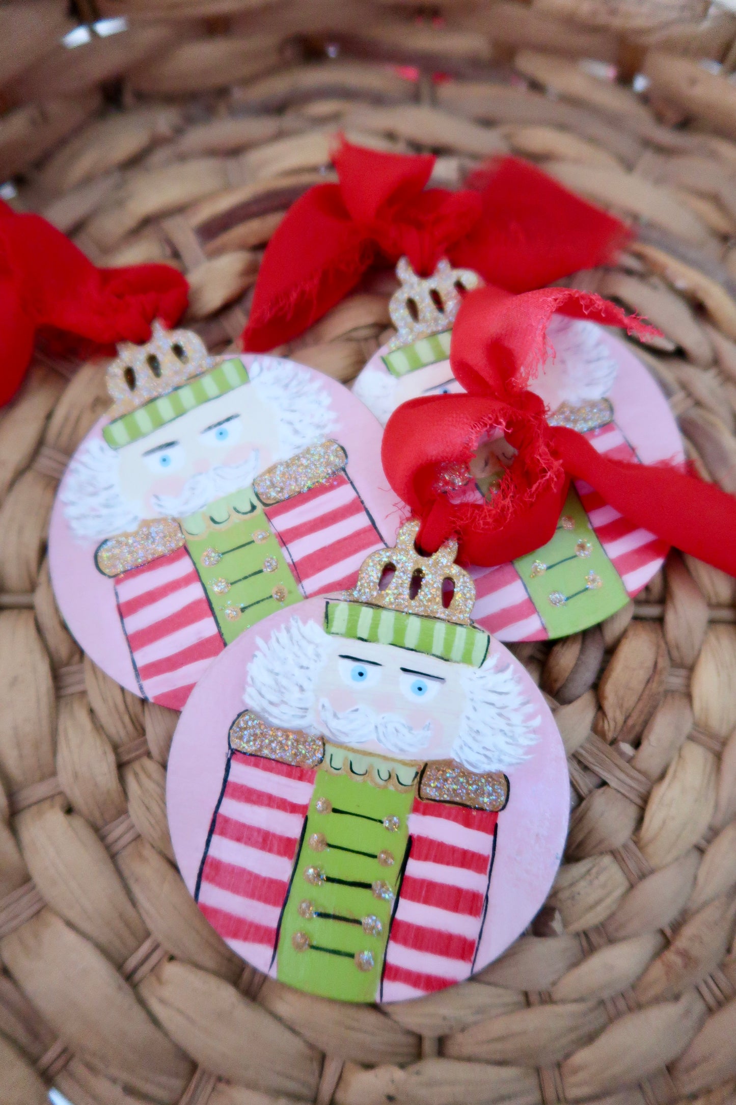 hand painted nutcracker ornaments